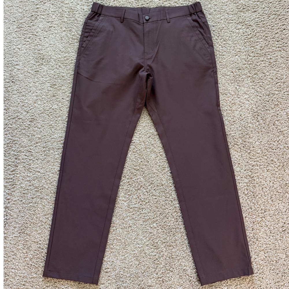 Jack Archer Jetsetter Pants Chocolate Brown Slim Fit 34x30 Mens Trousers
